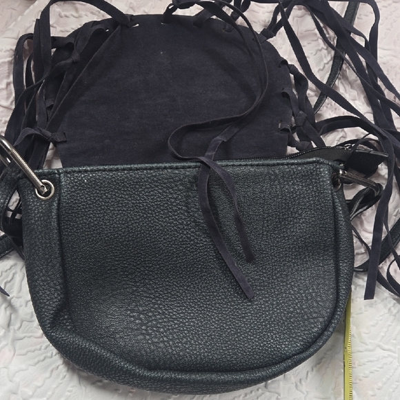 Rue21 Black Crossbody Bag with Fringe - Picture 10 of 10